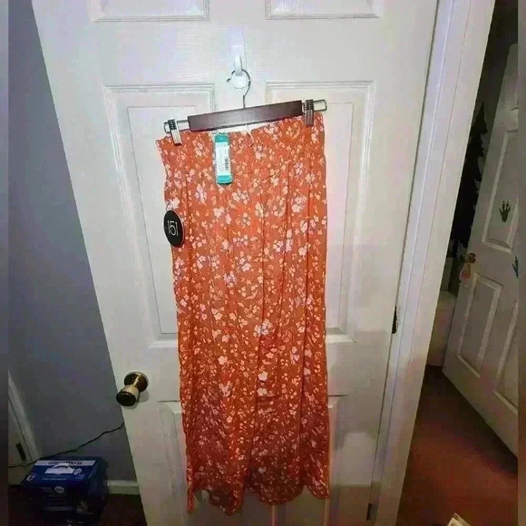 One5one Orange Wide Leg Pants - Picture 2 of 3